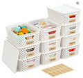 Ten Pack Small Plastic Storage Bins