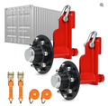 8 Lug Steel Shipping Container Wheel Kit