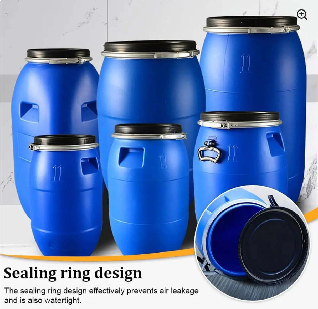 Heavy Duty Food Grade Plastic Barrel